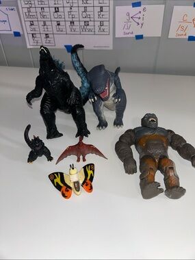 Godzilla + King Kong Children’s Figurine Toy Bundle